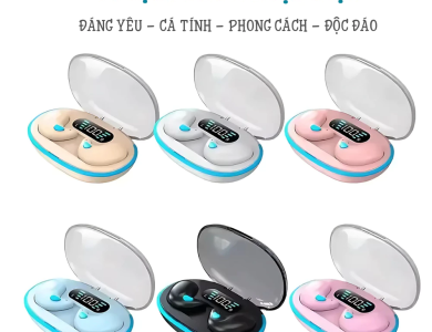 Tai Nghe Ngủ Không Dây X55 Tích Hợp Màn Hình LED Điều Khiển Nút Tai Nghe Giảm Tiếng Ồn Kháng Nước
