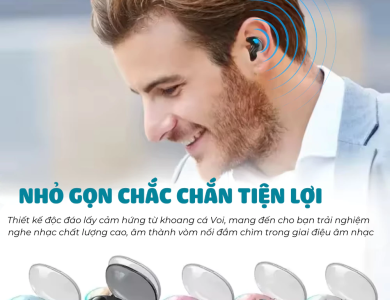 Tai Nghe Ngủ Không Dây X55 Tích Hợp Màn Hình LED Điều Khiển Nút Tai Nghe Giảm Tiếng Ồn Kháng Nước
